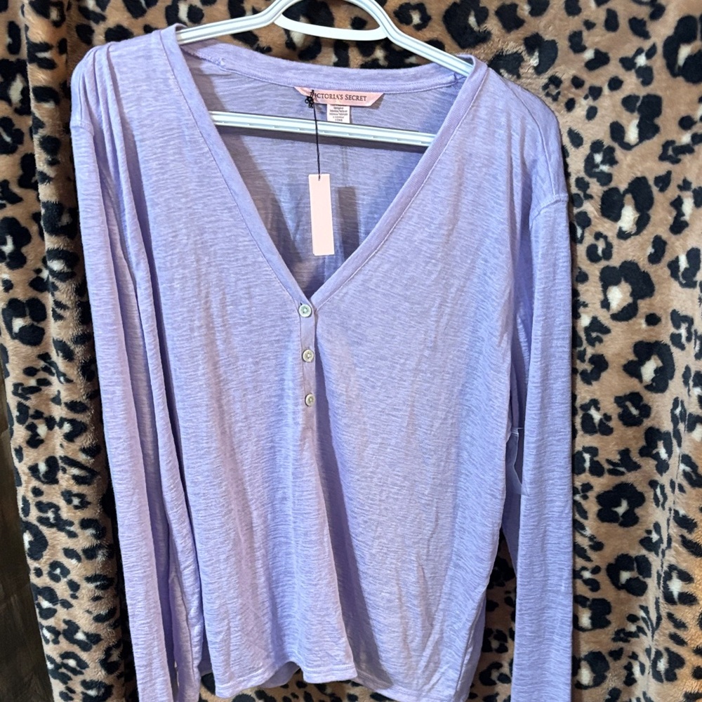 Victoria's Secret Light Purple Long Sleeve Tee
